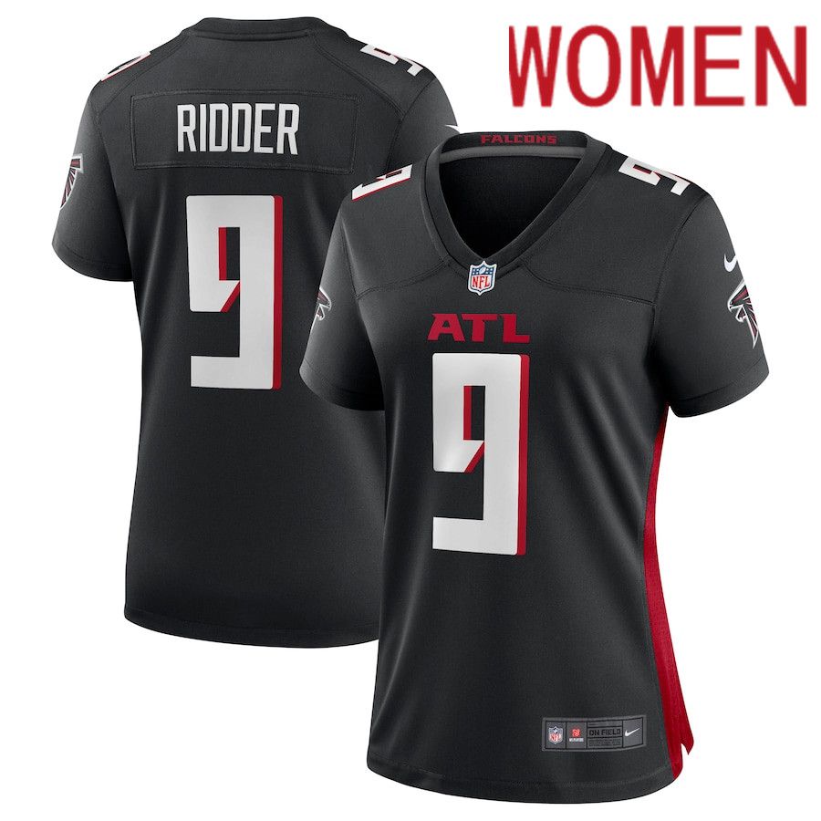 Women Atlanta Falcons #9 Desmond Ridder Nike Black Game Player NFL Jersey